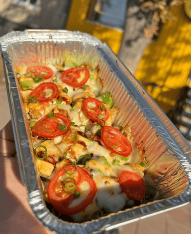 Суші піца з креветками темпурі